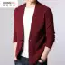 Thương hiệu cao cấp trung niên nam cardigan cardigan cardigan dệt kim mùa xuân và áo len mùa thu áo khoác ngoài đất - Cardigan Cardigan