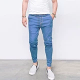 Эластичные штаны для мужских джинсов, эластичные жесткие тренды моды