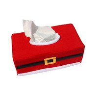 Red Christmas Tissue Box Cover Bags Decoration Home Party Xm
