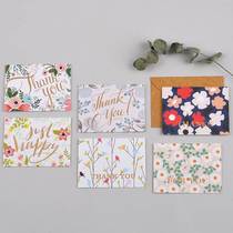 Creative teacher holiday thanksgiving cartoon mini card ins