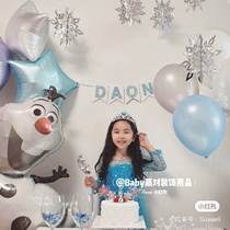 3D snowflake string pendant pull flag shopping mall shopping