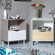 Bedside table Nordic bedroom 50cm simple modern creative Mini small non-installation ins narrow 35 wide bedside cabinet