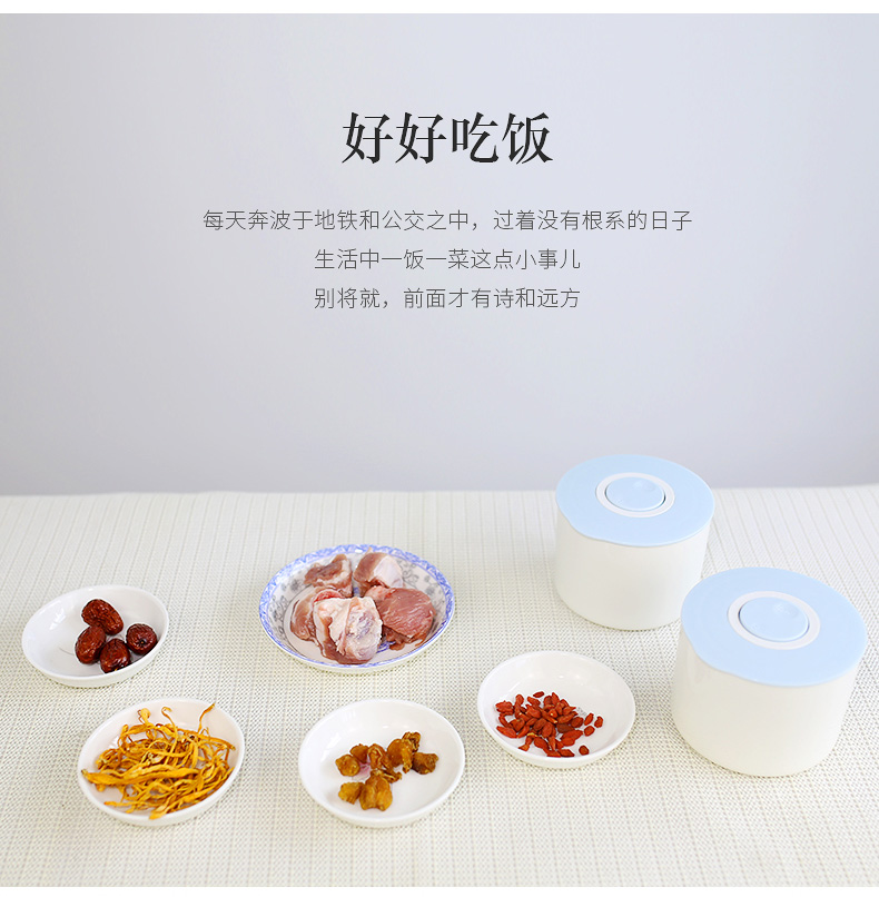 Hộp cơm trưa cách điện Hộp cơm trưa có thể được cắm vào điện sưởi ấm nhân viên văn phòng với cơm nấu cơm di động Hộp cơm nóng - Hộp cơm điện sưởi ấm cặp lồng điện