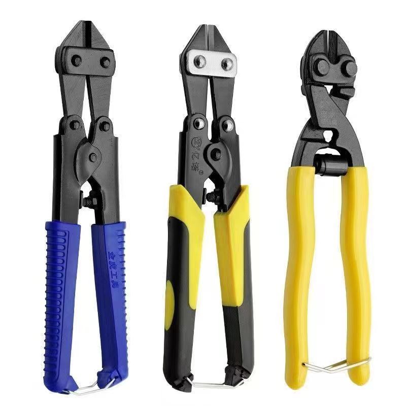 Wire-cut pliers cut lock steel wire pliers vigorously destroy the chickpeas scissors cut off the wire-cut and labor-saving steel bar cut 8-inch-Taobao