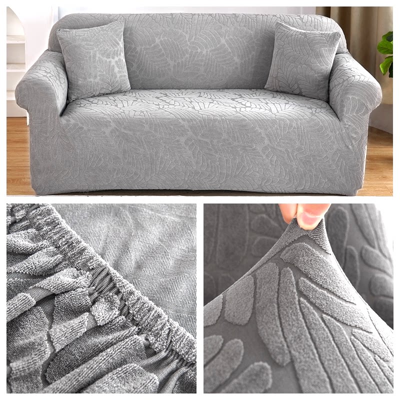 Thickened plush elastic leather sofa cover hood hat full bag universal integrated comb cushion light and luxurious old one-23 seat-Taobao