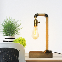 Creative Retro Plumbing Table Lamp Loft Industrial Wind American Style Minimalist Lights Book Room Living-room Bedroom Decoration