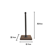 Water Pipe Solid Wood Pine Wood Paper Towel Rack Paper Rack Retro American Industrial Style Countryside Floor Toilet Paper Rack