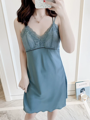 Сексуальная осенняя тонкая шелковая кружевная пижама, топ с чашечками, эффект подтяжки, с открытой спиной