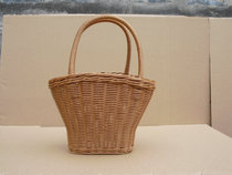 ins imitation rattan weaving storage basket fruit blue basket shopping bag portable flower basket egg basket picnic Blue