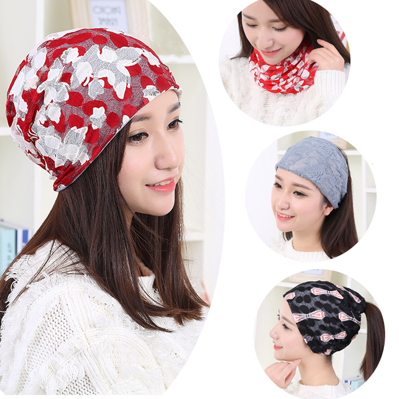 Cap Children Summer Headscarf Hat Summer Thin Han version Multifunction Chaurette hat lace hair with heaps heaps heaps