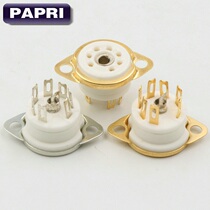 GZC7-F-G gold-plated small 7 feet dian zi guan zuo seven pin socket for 6J1 6J2 6J3 6J4 6J5 6Z4 EAA91 EC