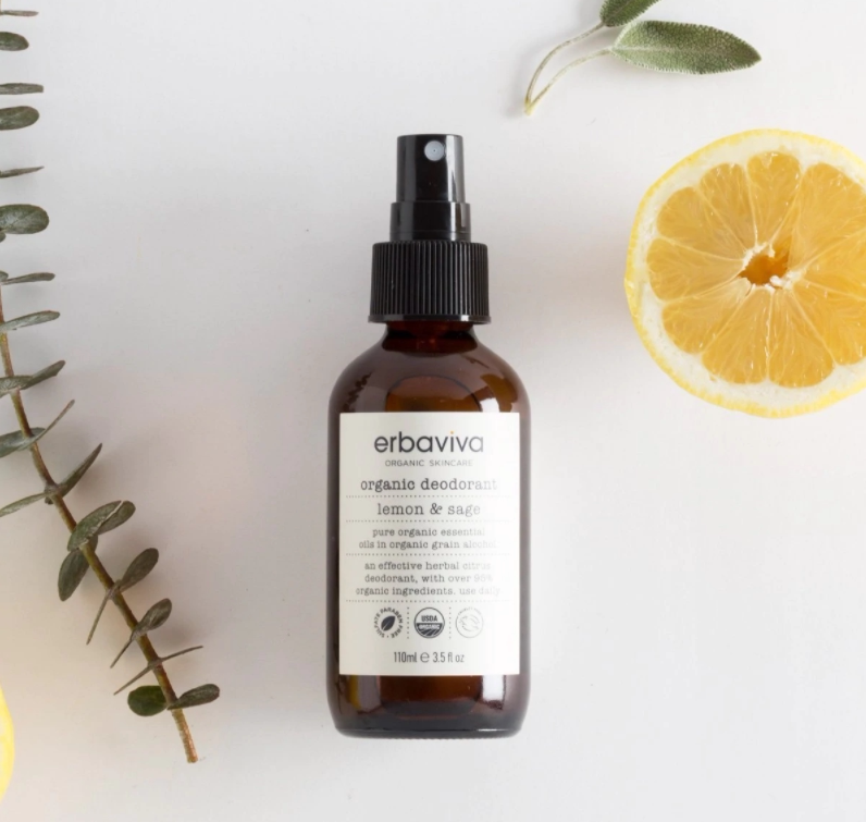 In Stock: American Erbaviva Organic Lemon Sage Antiperspirant Deodorant Spray