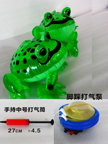Inflatable little frog balloon flash blowing portable frog stall selling cubs bouncing and glowing Internet celebrity childrens toys