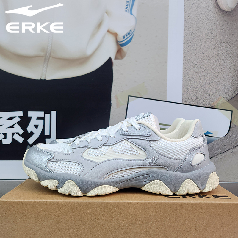 Hongxing Erke 2026 Summer Meow Meow Shoes Women's Casual Versatile Sports Shoes Thick-Soled Running Shoes 12126202422