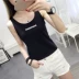 Áo thun nữ kiểu dáng sang trọng kiểu Hồng Kông retro mùa hè 2018 mới mặc cẩn thận máy nhỏ sơ mi tươi áo phao nữ Áo ba lỗ
