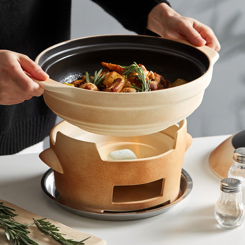 Charcoal stove heating indoor smokeless charcoal side furnace tanning stove old-fashioned household sand hot pot clay commercial small carbon stove