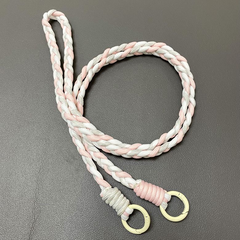 ins Long Braided Lanyard Twist Neck Strap Woven Rope Phone Chain Universal for Polaroid Crossbody Style