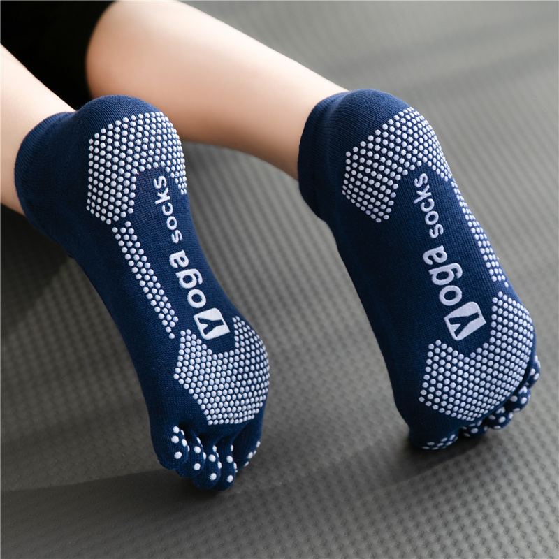 Yoga Professional Socks Five Fingers Anti-Sliding Spring and Summer Adults Breakthrough Indoor Thin Fitness Dance Summer Summer Socks Sweating Home