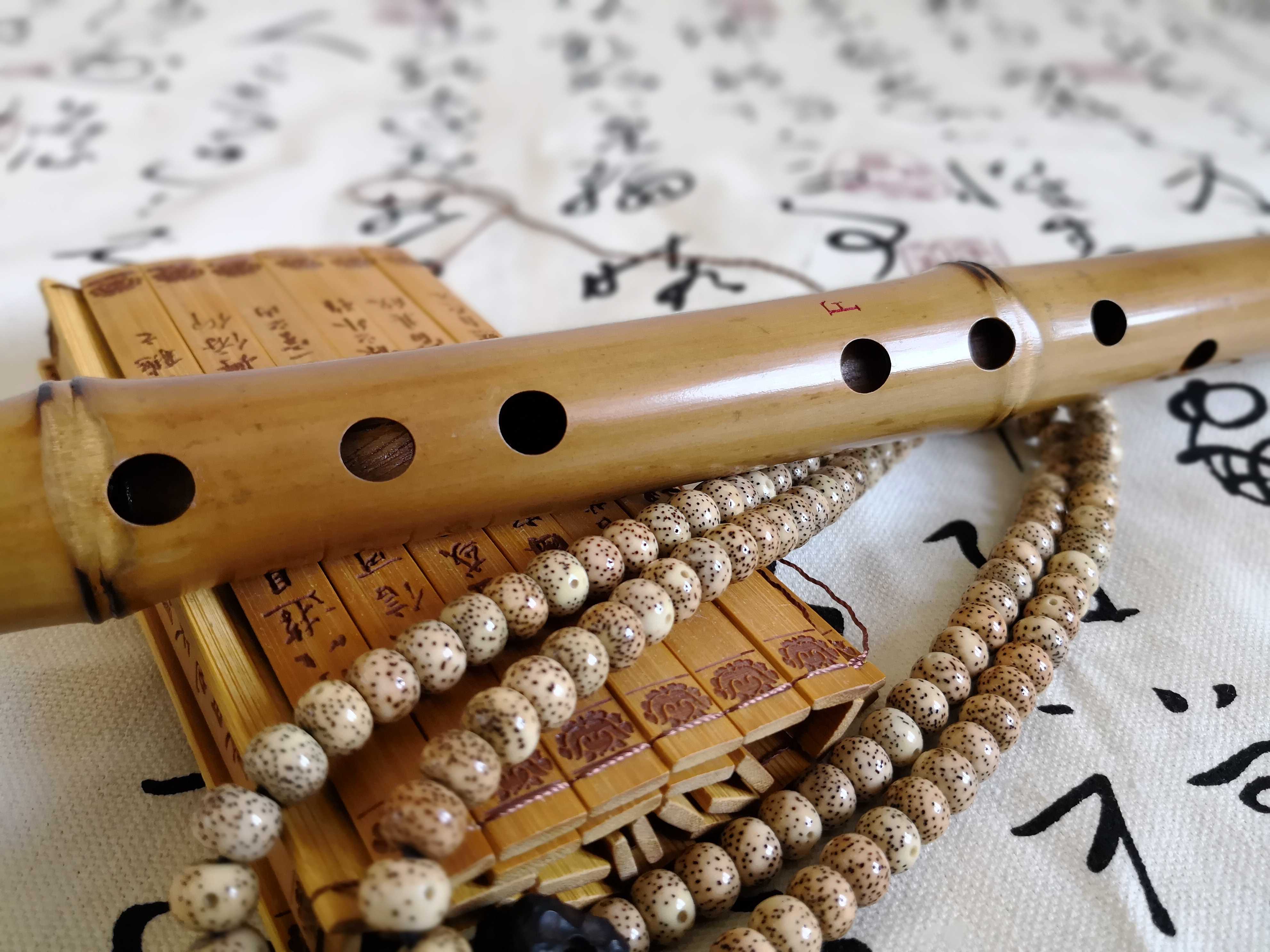 Golden bamboo eight-hole professional playing type hole flute silent West wind selection audition