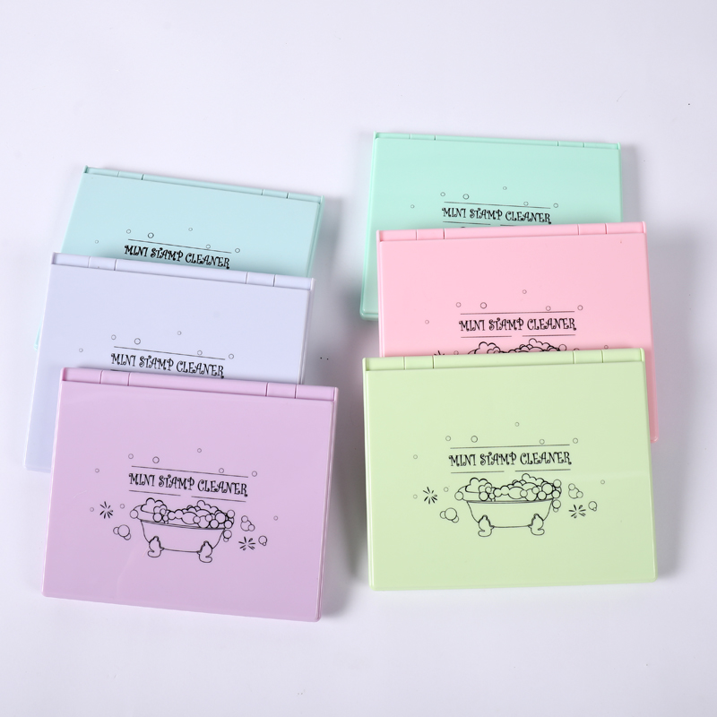 Rosemary rat seal cleaning tool rubber stamp double-sided printing plate hand account seal cleaning artifact seal small bathtub