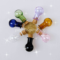 Small bulb wishing bottle 9 color necklace bottle Mini shape handmade diy accessories cork drifting bottle