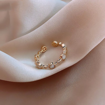 Hong Kong (designer) RVY 2021 new elegant small circular ring day ensemble light extravagant fashion minimalist ring