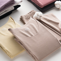 Delong self-heating thermal underwear set women autumn and winter plus velvet thickened body tight seamless autumn trousers