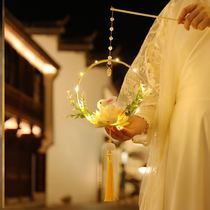 Mid-Autumn Festival Moon Rabbit Lantern Kindergarten Childrens Handmade diy Material Jade Rabbit Portable Glowing Ancient Wind Toys