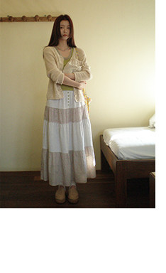 HelloooEat дизайнерская юбка-трапеция с цветочным принтом и вельветовыми вставками весна-лето корейский стиль