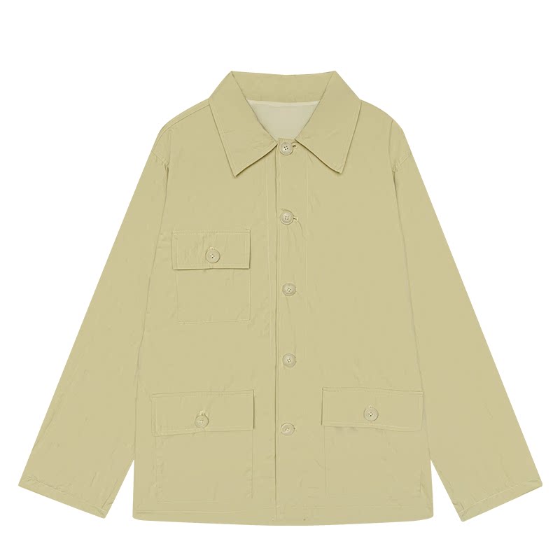 HelloooEat корейский дизайнерский плащ средней длины весна-лето однобортный отложной воротник свободная повседневная куртка женская