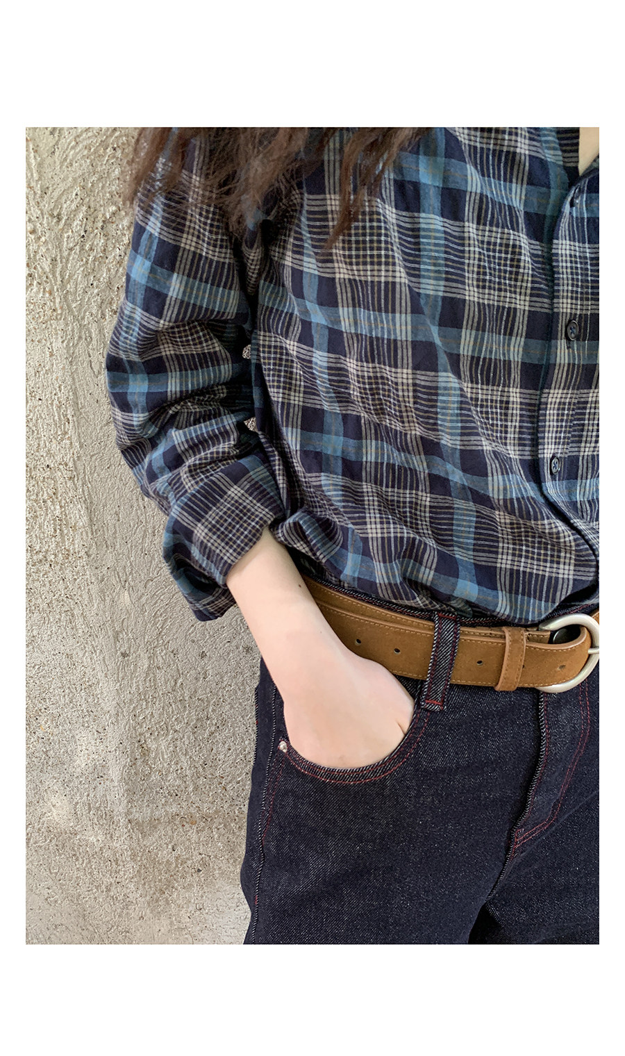 HelloooEat ретро рубашка в клетку с контрастными цветами весенний дизайн женская с отложным воротником приталенная стройнящая с длинными рукавами пиджак