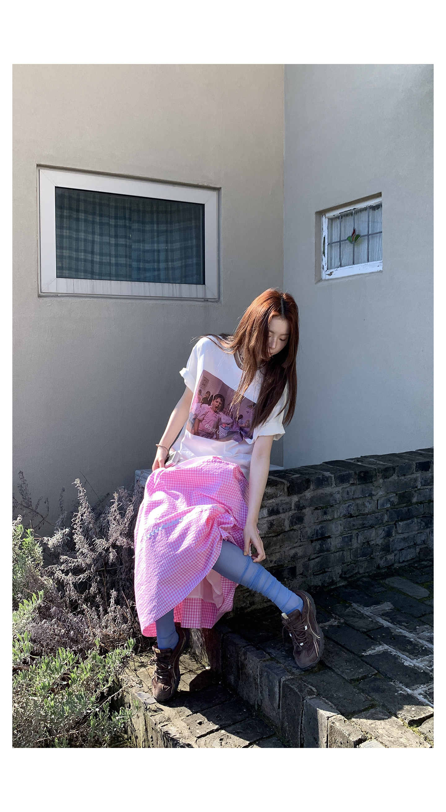 HelloooEat корейская футболка с принтом короткий рукав весенне-летняя круглый вырез повседневная универсальная