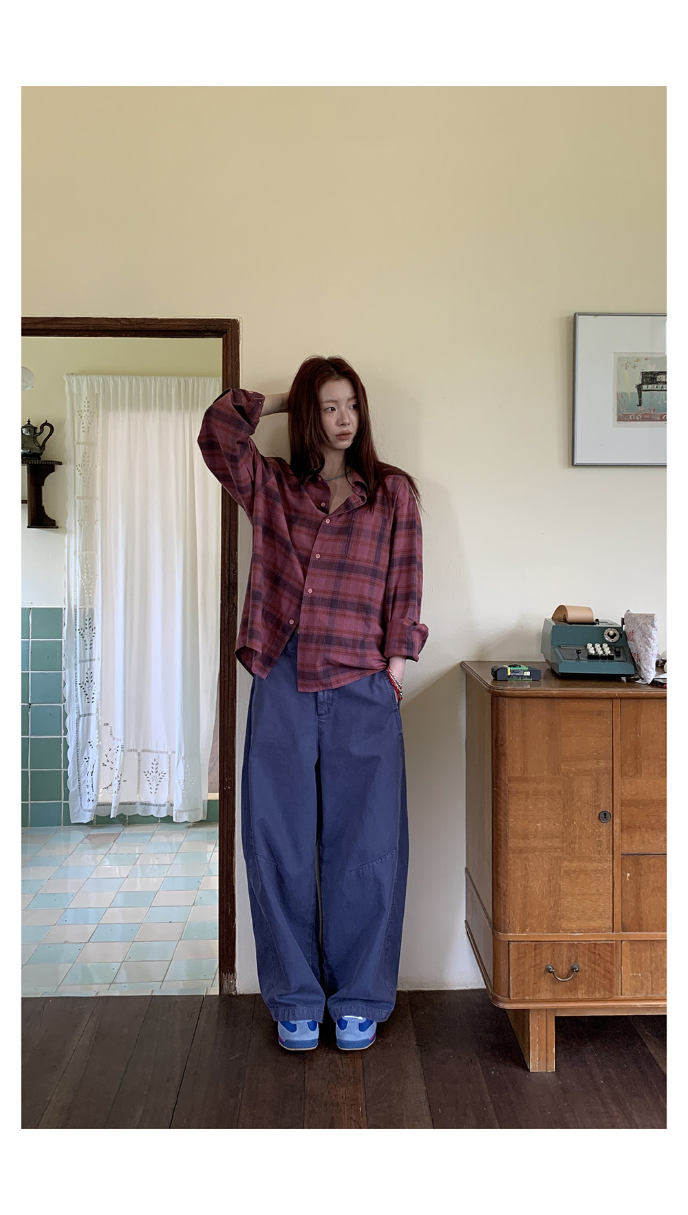 HelloooEat корейские 100% хлопковые повседневные широкие брюки свободного кроя в американском ретро стиле с эффектом стирки