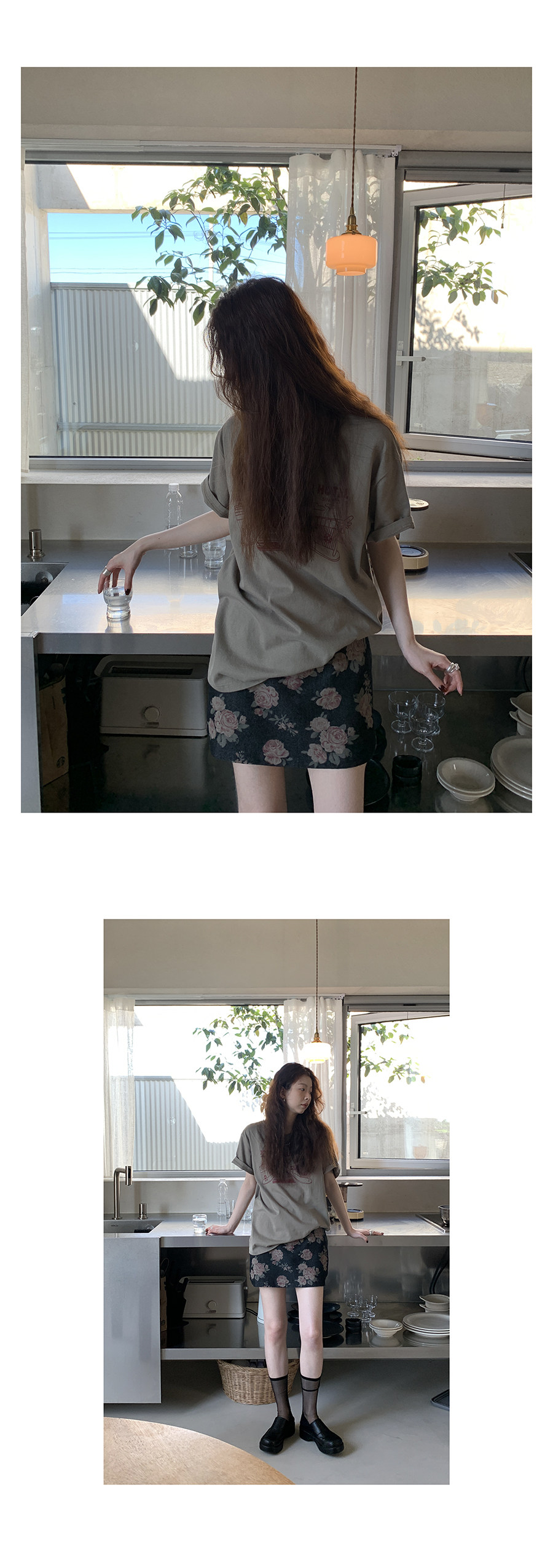 Hellooo Eat корейская футболка с круглым воротом и принтом 2024 летняя хлопковая тонкая модель с короткими рукавами трех цветов