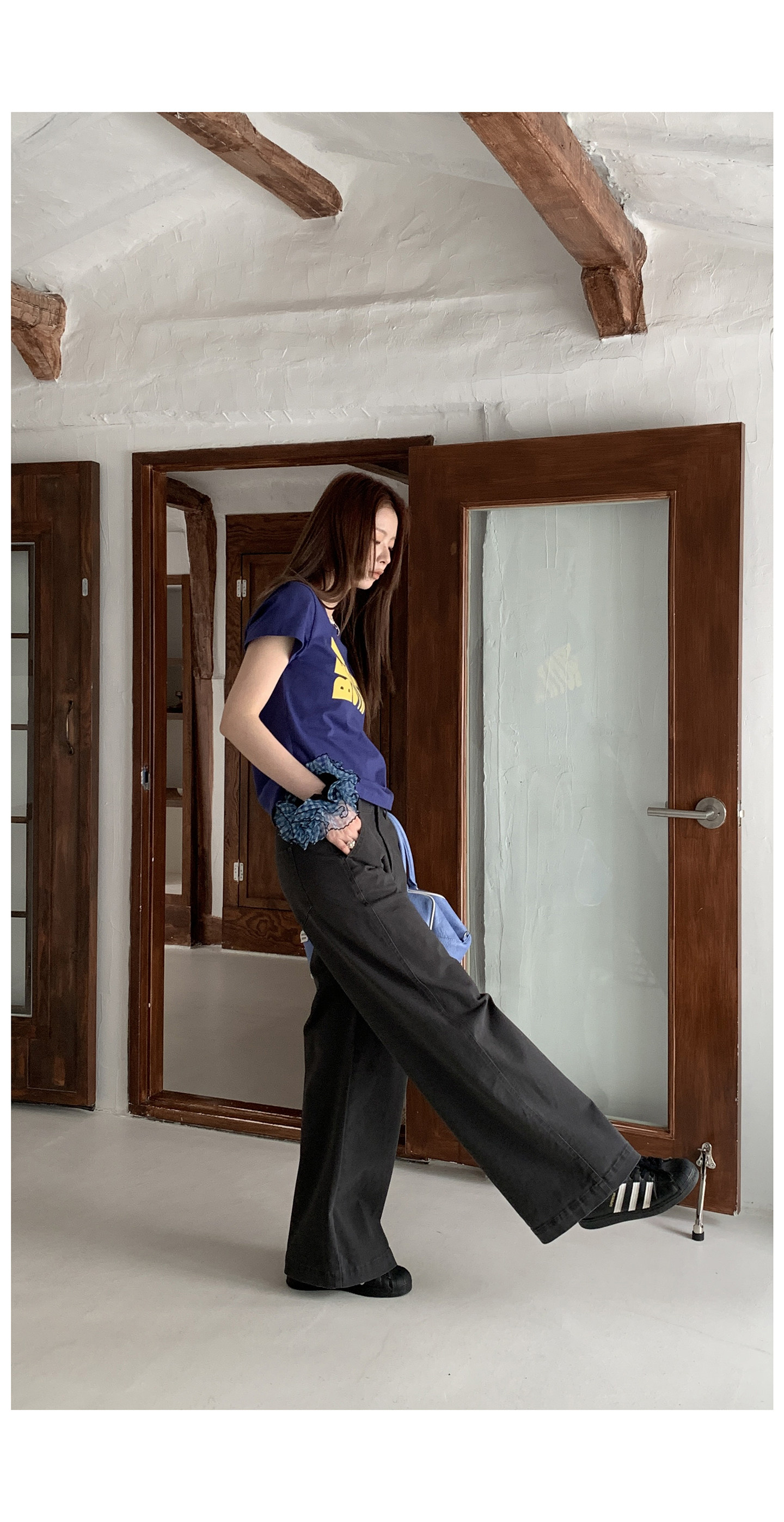 HelloooEat повседневная футболка с буквенным принтом, круглый вырез, стройнящая модель в стиле ins