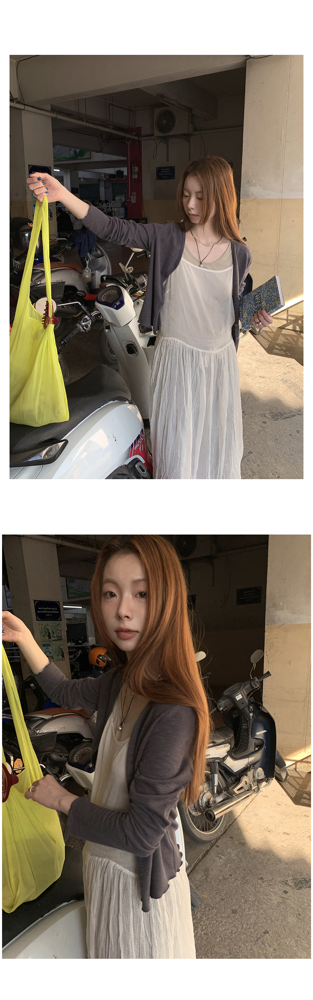 HelloooEat вязаная кофта с V-образным вырезом и длинными рукавами, весенняя коллекция 2025, корейский стиль, деловая модель с вертикальными полосами