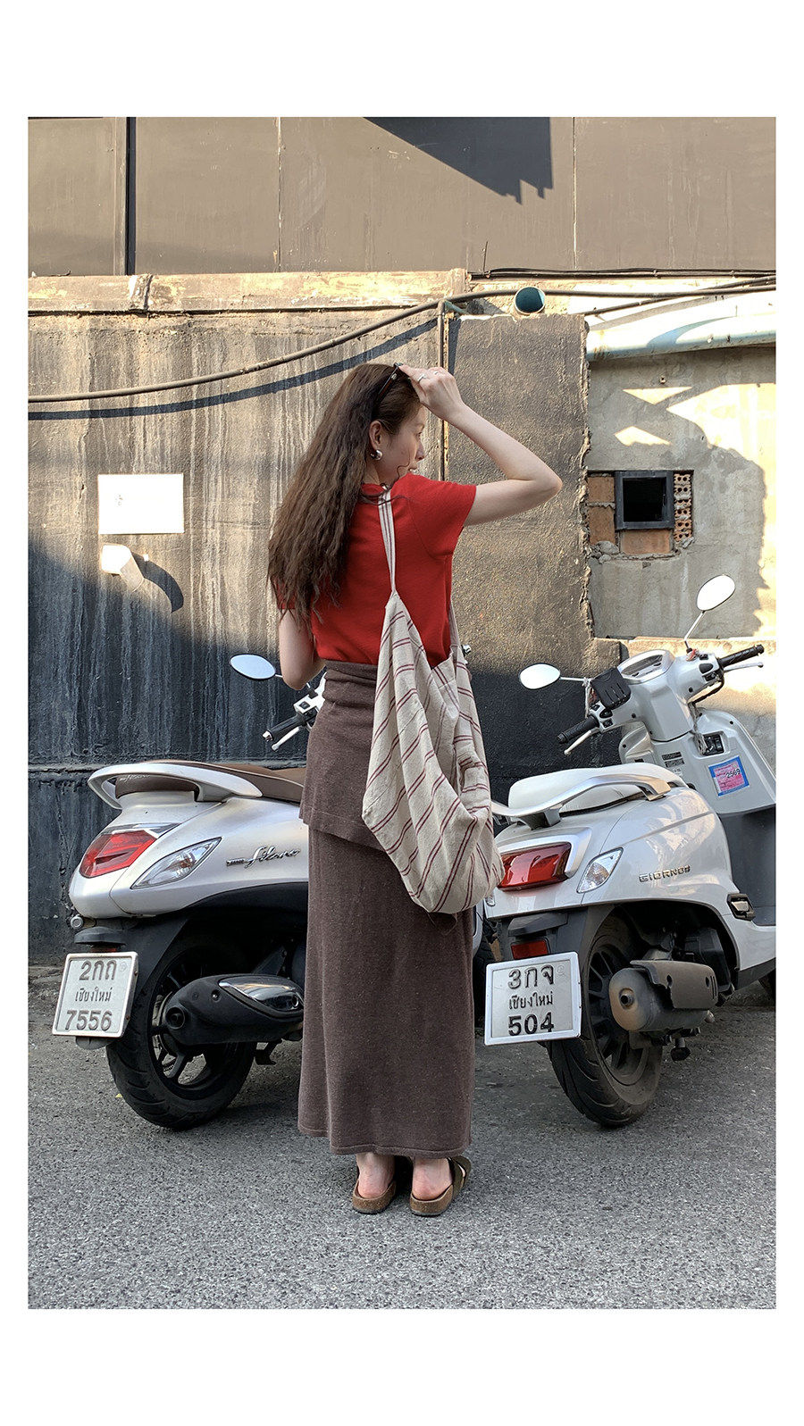 HelloooEat футболка вафельная однотонная с круглым вырезом весна-лето корейский стиль повседневная короткий рукав