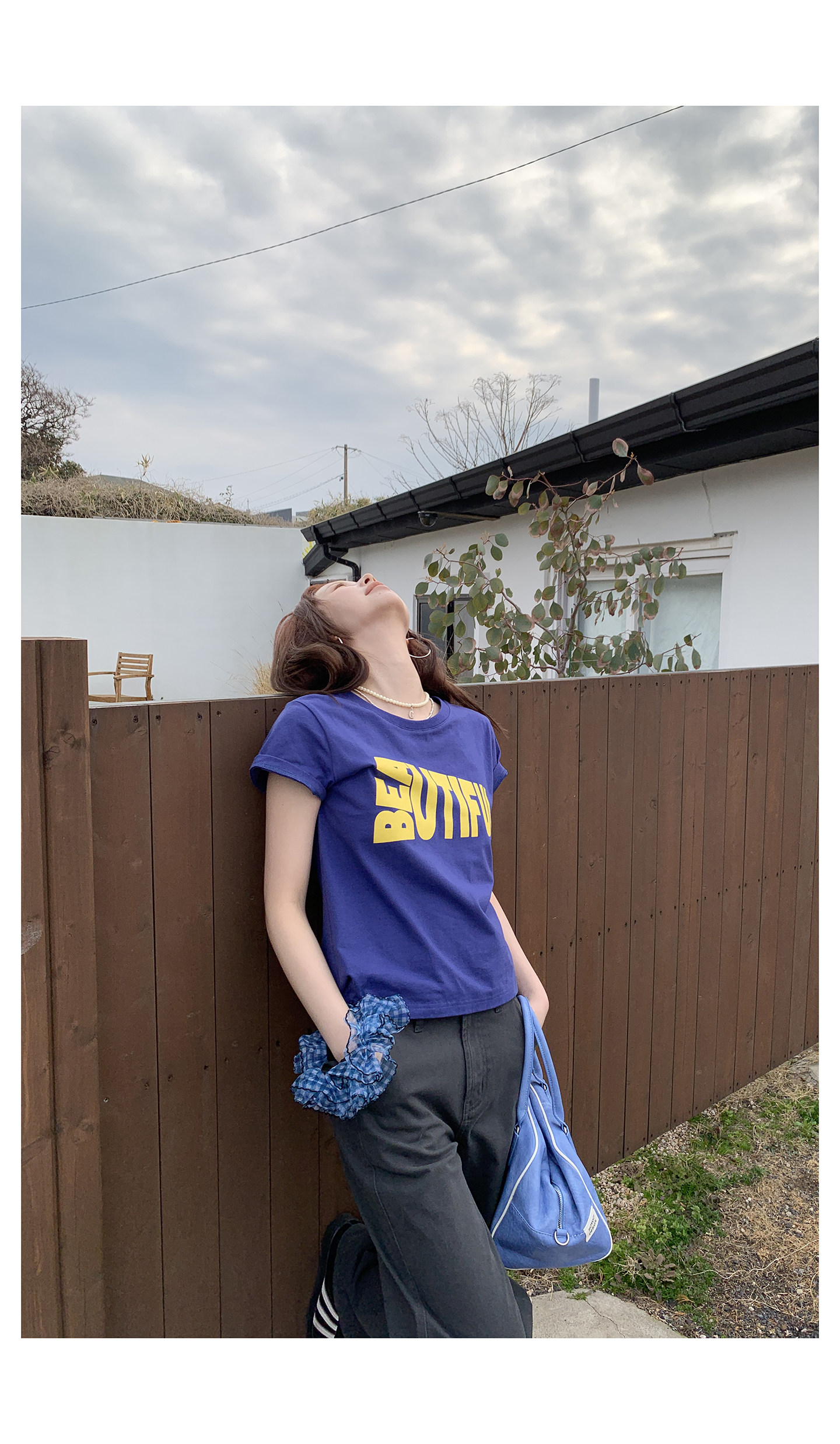 HelloooEat повседневная футболка с буквенным принтом, круглый вырез, стройнящая модель в стиле ins