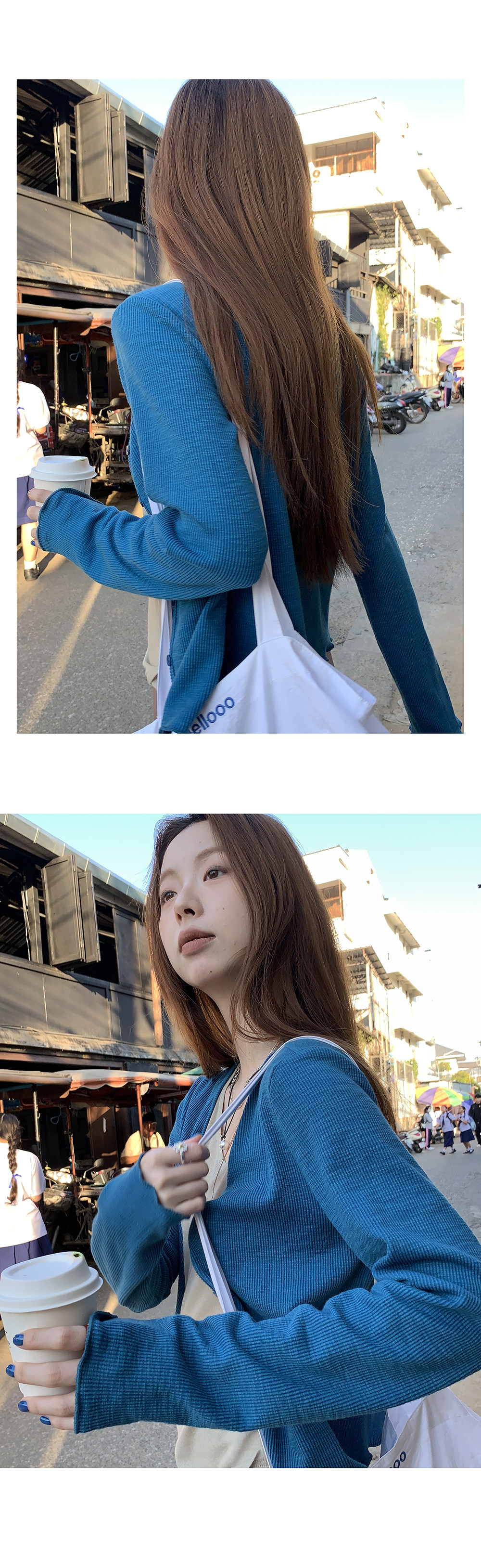 HelloooEat вязаная кофта с V-образным вырезом и длинными рукавами, весенняя коллекция 2025, корейский стиль, деловая модель с вертикальными полосами