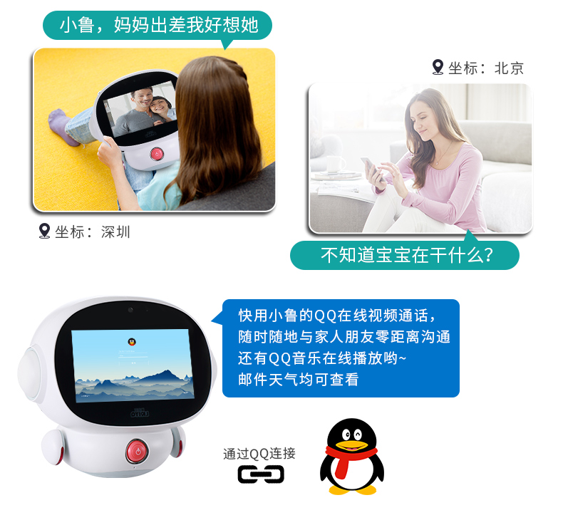 Robot thông minh trẻ em Ruqia máy giáo dục sớm wifi đồ chơi giáo dục công nghệ cao ai đối thoại bằng giọng nói đồ chơi cho bé trai