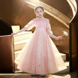 Детский элитный наряд маленькой принцессы, платье девочки цветочницы, наряд для музыкальных выступлений, костюм, подарок на день рождения