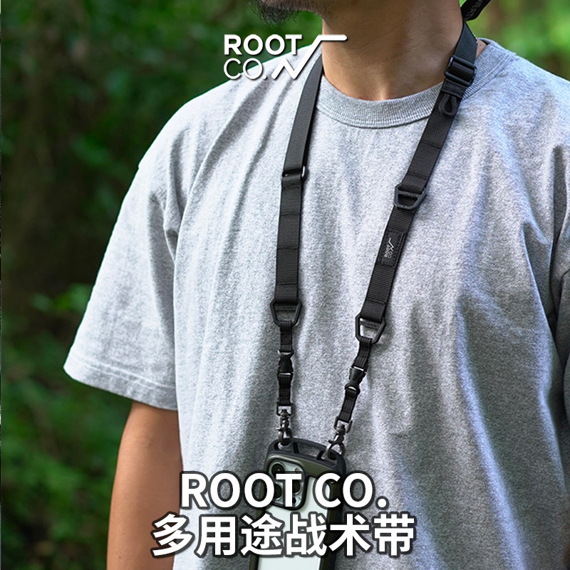 Japan ROOT CO original multi-function tactical belt new multi-purpose neck shoulder strap outdoor equipment bag strap