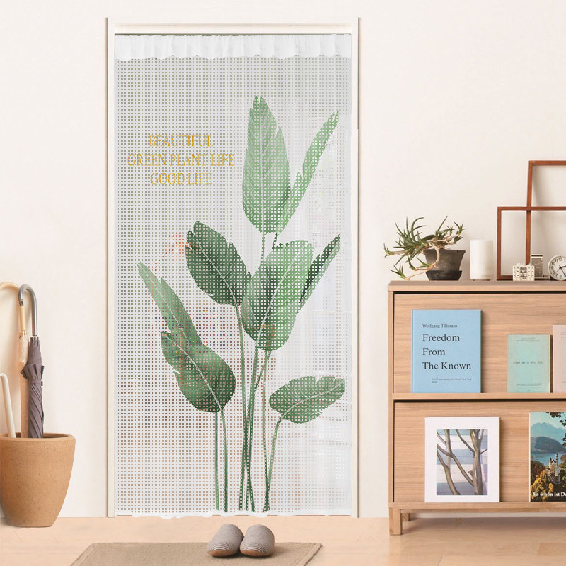 Door Curtain Summer Mosquito-Proof Fly Ventilation Home Window Screen Door Curtain Decoration Free Stiletto Door Curtain Bedroom Partition Window Soft Door Curtain