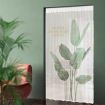 Door curtain summer mosquito-proof ventilation household screen window curtain decoration non-perforated door curtain bedroom partition curtain soft door curtain