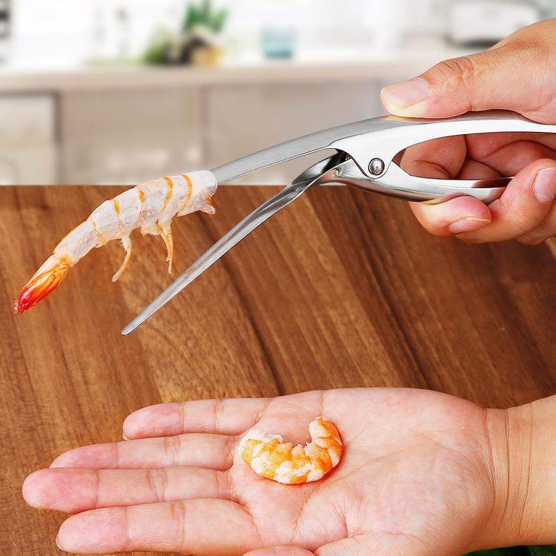 -Shrimp Peeler Stainless Steel Prawn Peeler Shrimp Cleaner