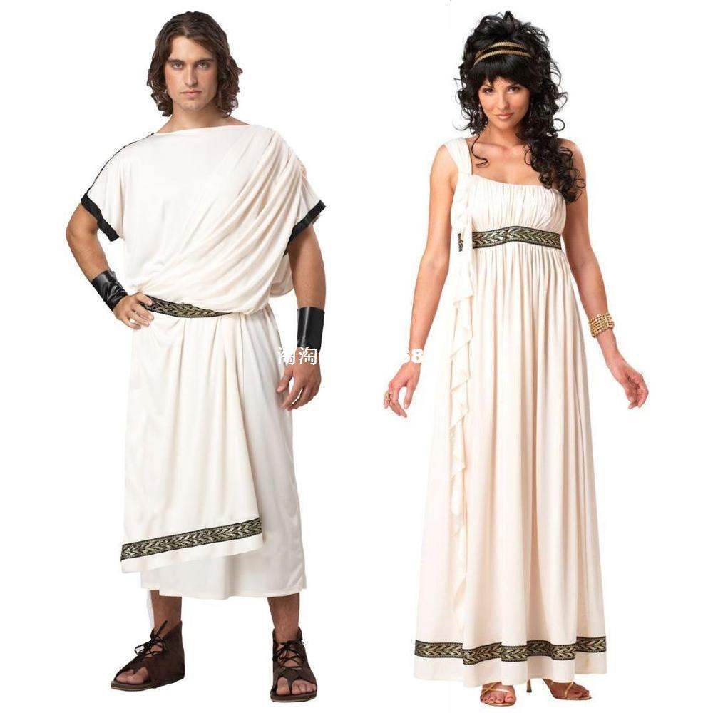 Ancient Greek Mythology Olympus Zeus Hera Fancy Dress Toga G