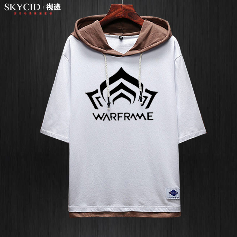 Star Wars Armor Warframe Wararmor PC3D trò chơi xung quanh người đàn ông và phụ nữ đội mũ trùm đầu ngắn tay quần áo hẹn hò lăm tay.