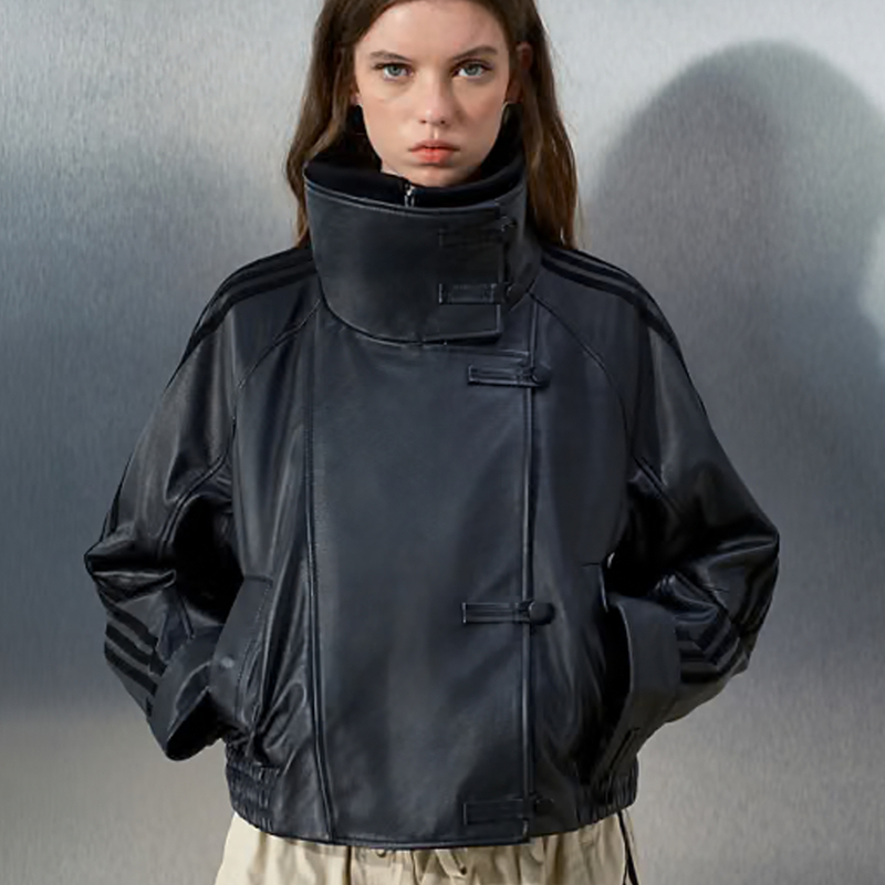 [Uk Purchasing Agent Direct Mail] Adidas Loose-Fitting Sheepskin Jacket Short Coat Asos