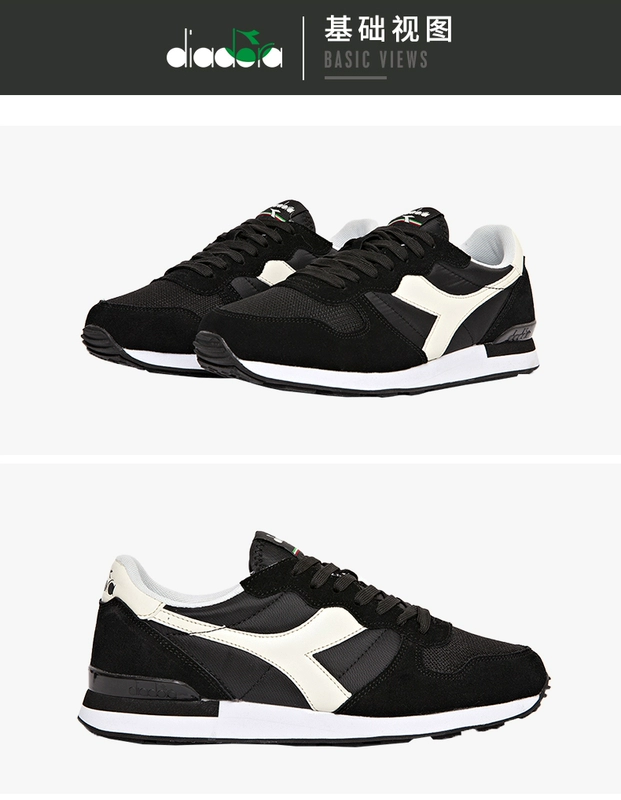 Diadora Diadora nam và nữ chính thức xu hướng retro giày hoang dã retro giày thông thường CAMARO - Dép / giày thường