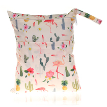 30*36cm Source cross-border e-commerce digital printing double zipper waterproof diaper bag clothing change bag